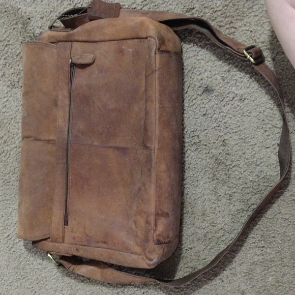 All leather leaderachi laptop bag - Picture 2 of 5
